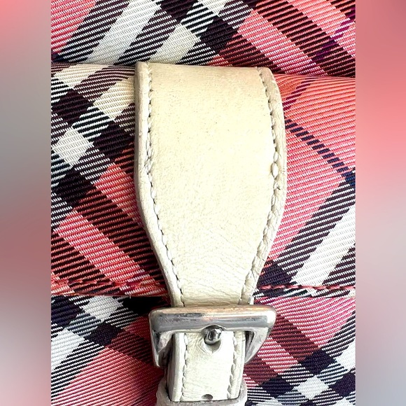 【☆JAPAN☆】Auth Burberry Blue Label Nova Check Crossbody Bag Pink Coral - Picture 5 of 7